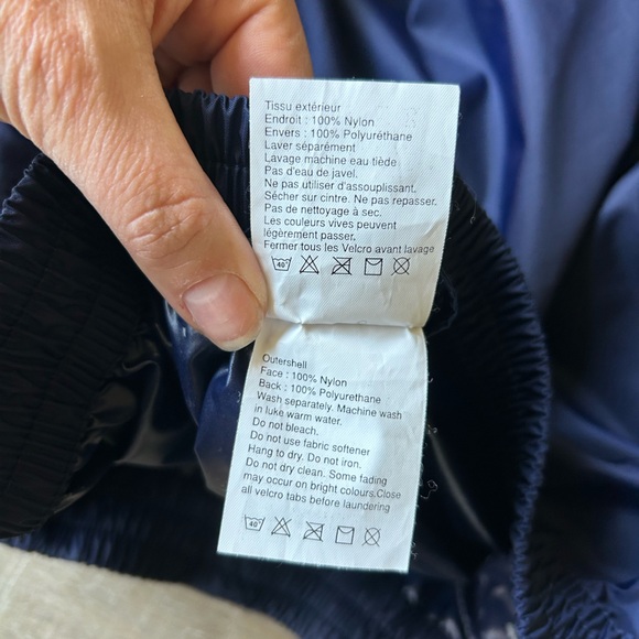 ▶️ HELLY HANSEN HH Waterproof pPants Blue nylon sz M adult Packable Outdoor - Picture 7 of 14